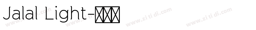 Jalal Light字体转换